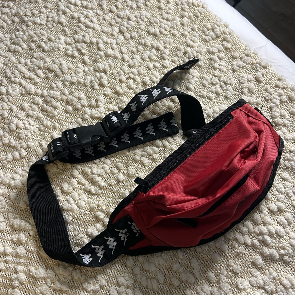 Kappa Red Belt Bag Compact and Trendy